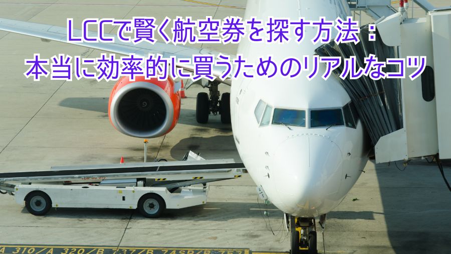 LCCで賢く航空券を探す方法：本当に効率的に買うためのリアルなコツ